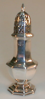 Appraisal: A late Victorian silver sugar castor by George Unite of