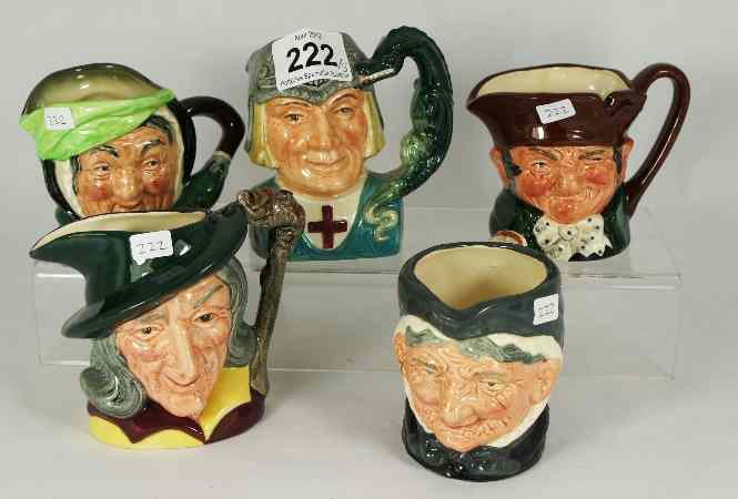 Appraisal: Royal Doulton Small Character Jugs St George D Pied Piper