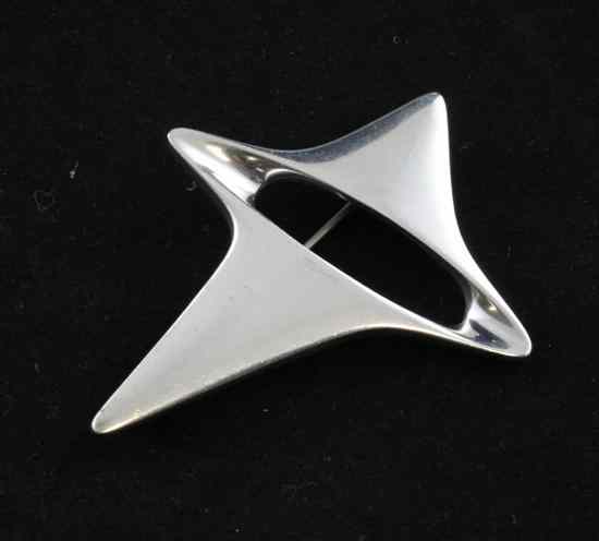 Appraisal: A late 's Henning Koppel for Georg Jensen sterling silver