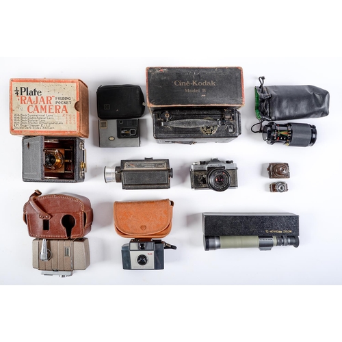 Appraisal: A Rajar quarter plate folding pocket camera early th c