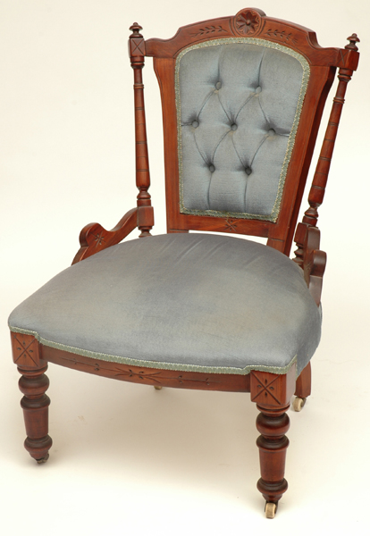 Appraisal: AN EDWARDIAN CEDAR LADY S CHAIR