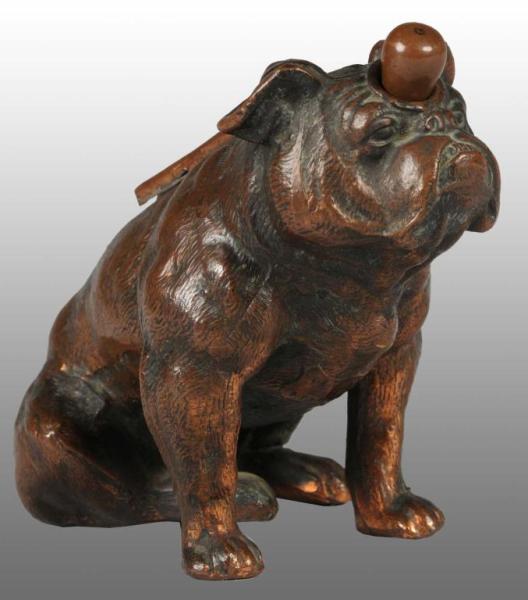 Appraisal: Bull Dog Cigar Lighter Description American th century Bronze great