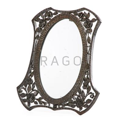 Appraisal: EDGAR BRANDT Table mirror Condition Report