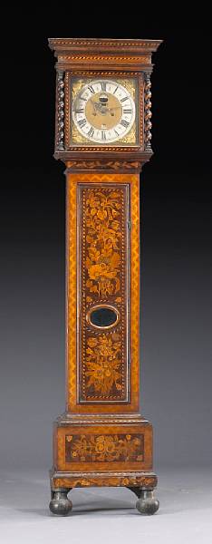 Appraisal: A Dutch Baroque marquetry longcase clock Wuverveen Amsterdamfirst quarter th