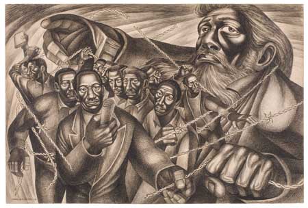 Appraisal: CHARLES WHITE - Frederick Douglass Lives Again The Ghost of