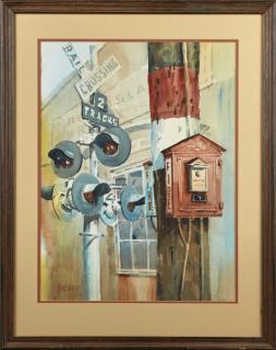 Appraisal: Peter Briant New Orleans Railroad Crossing and Fire Alarm Box