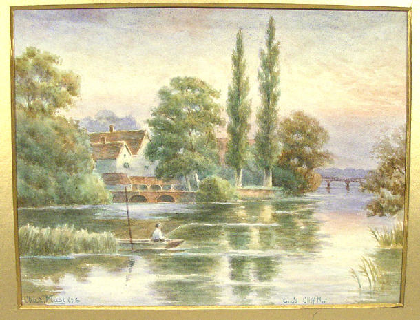 Appraisal: Chas Masters - Pair of watercolours of river scenes each