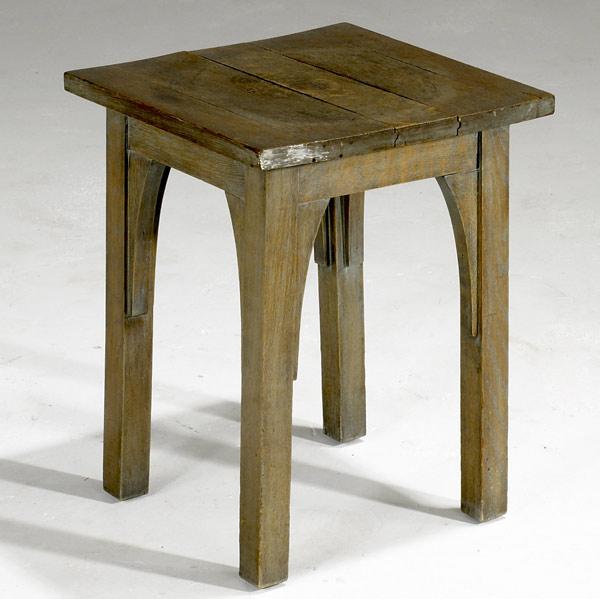 Appraisal: MICHIGAN Chair tabouret Unmarked x sq