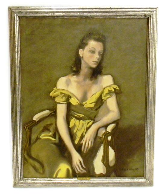 Appraisal: John Carroll American - The Artist's Wife oil on canvas