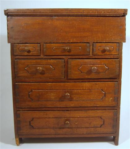 Appraisal: American rustic chest of drawerslate th century