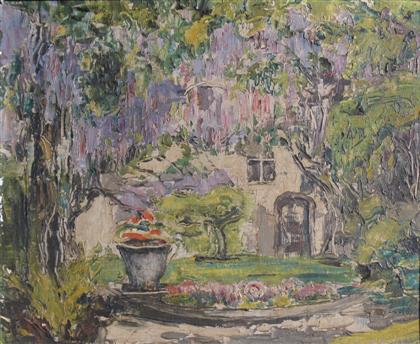 Appraisal: HEINRICH HERMAN PFEIFFER american - SPANISH GARDEN - ST AUGUSTINE