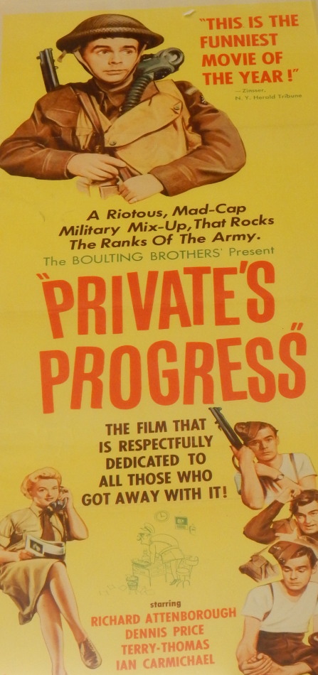 Appraisal: An original film poster for the movie Private is Progress