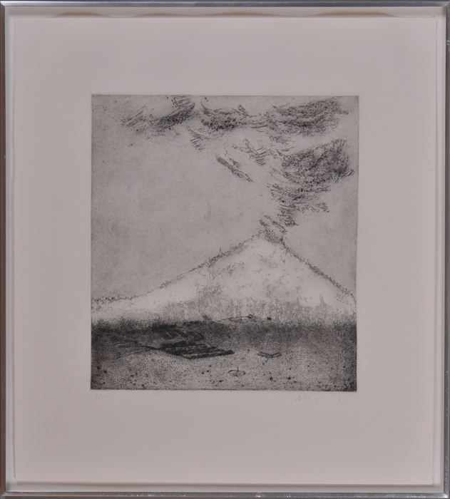 Appraisal: RICHARD ARTSCHWAGER b MOUNT SAINT HELENS Etching on paper x