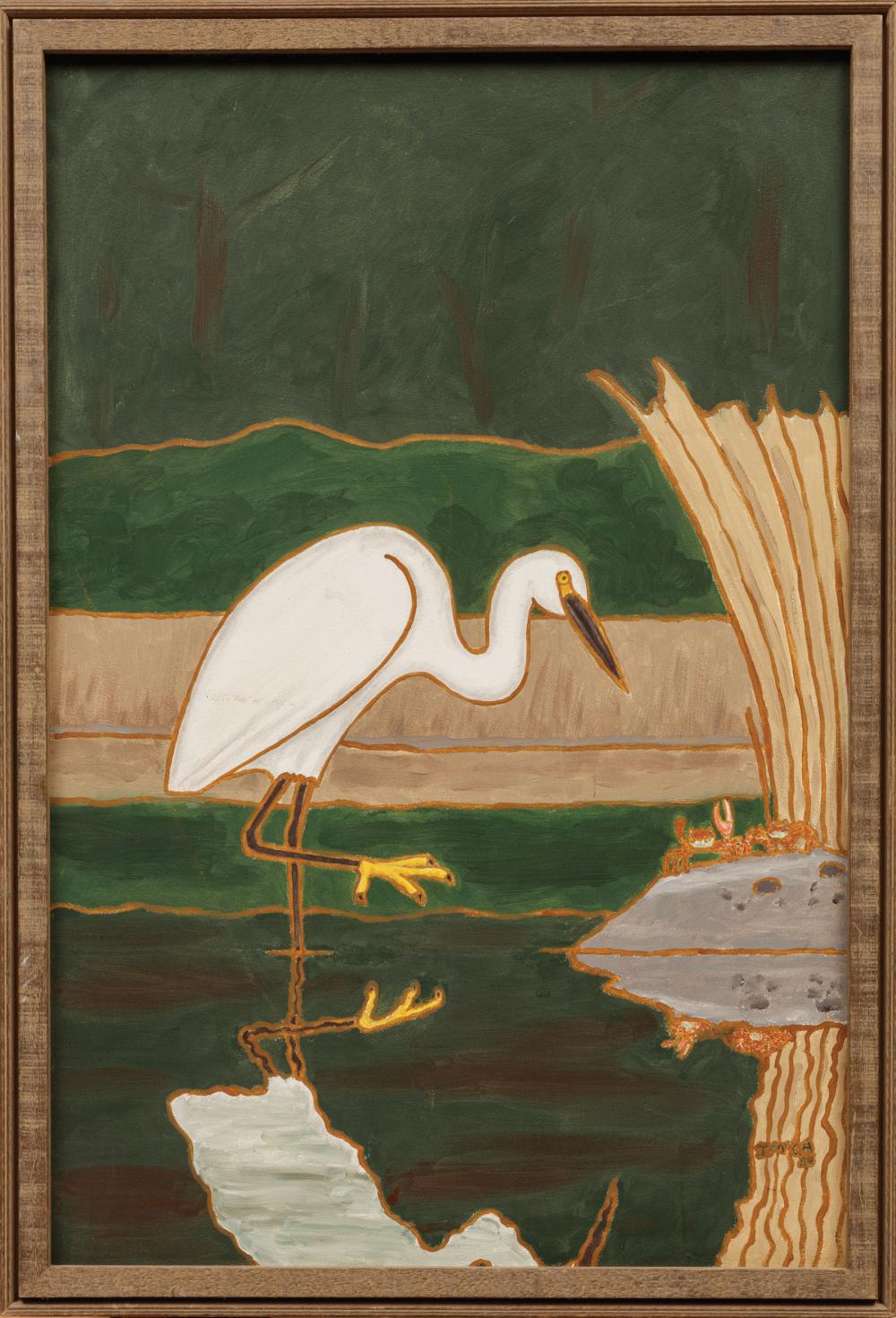 Appraisal: James McConnell Mac Anderson American Mississippi - Egret Hunting for