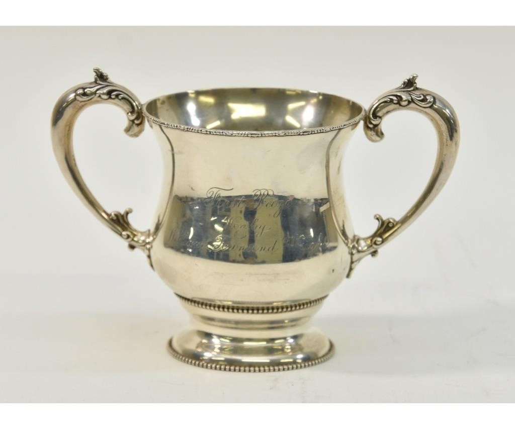 Appraisal: Sterling silver trophy cup Philadelphia Club Billiard Tournament First Prize