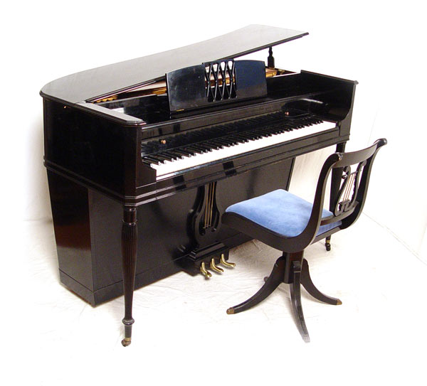 Appraisal: 'S KRAKAUER SERENADE CONSOLE PIANO AND SEAT Circa early 's