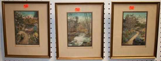 Appraisal: Three Wallace Nutting framed prints Estimate - No condition report