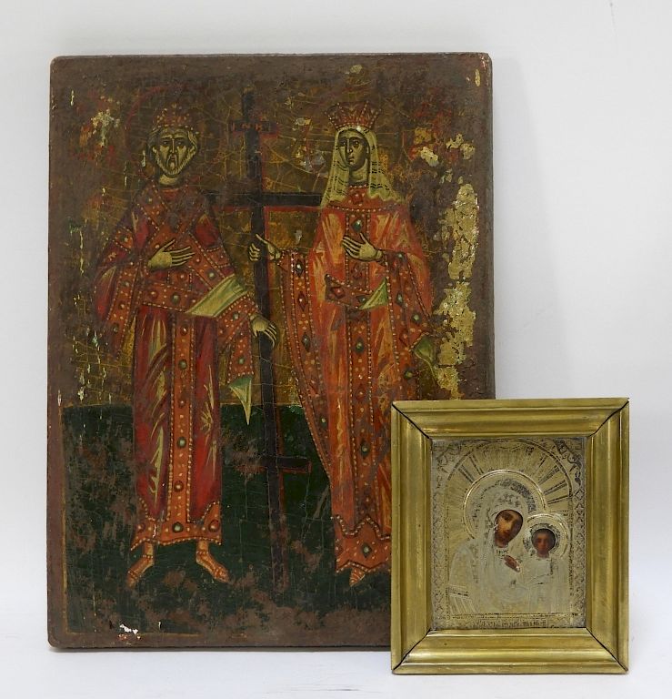 Appraisal: PC Early Russian Greek Religious Christian Icons Europe th- th