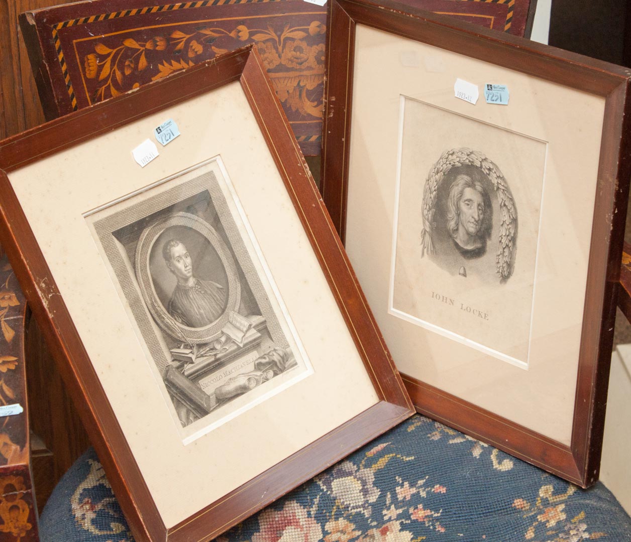 Appraisal: Two framed th century engravings