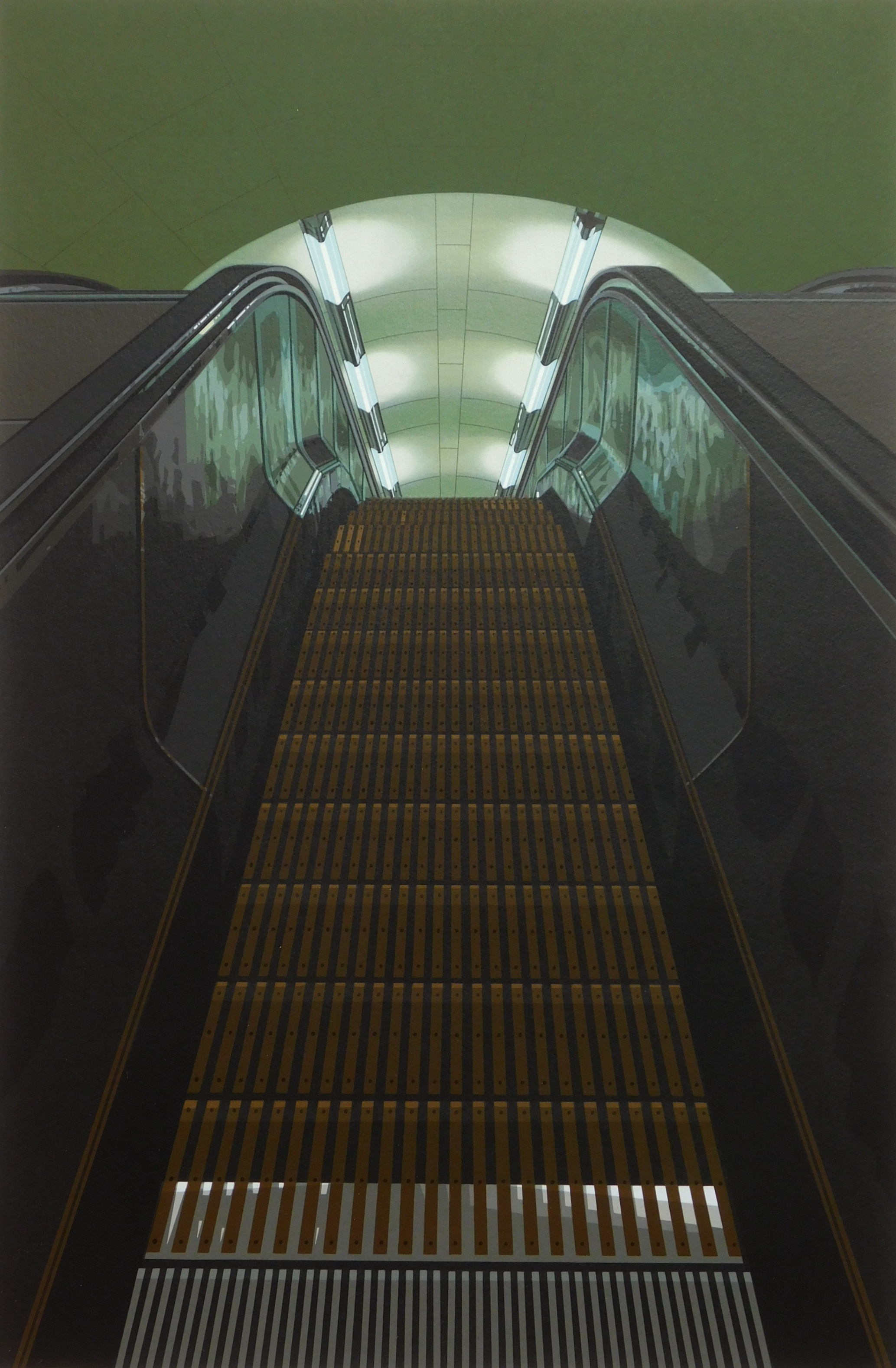 Appraisal: Richard Estes American - ''Escalator''- serigraph in colors signed and