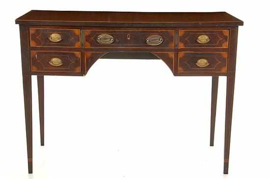 Appraisal: Federal style inlaid mahogany server th century rectangular top above