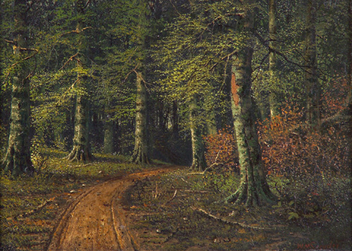 Appraisal: William McKendree Snyder American - Deep in the Forest Oil