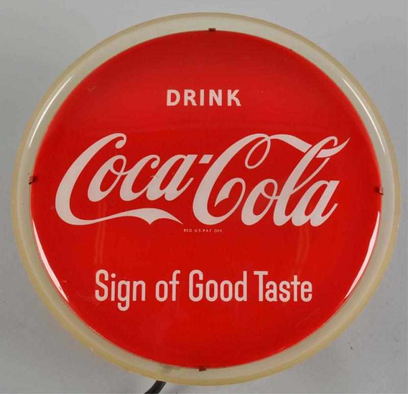 Appraisal: Coca-Cola Lighted Wall Sign Description s Made by Neon Products