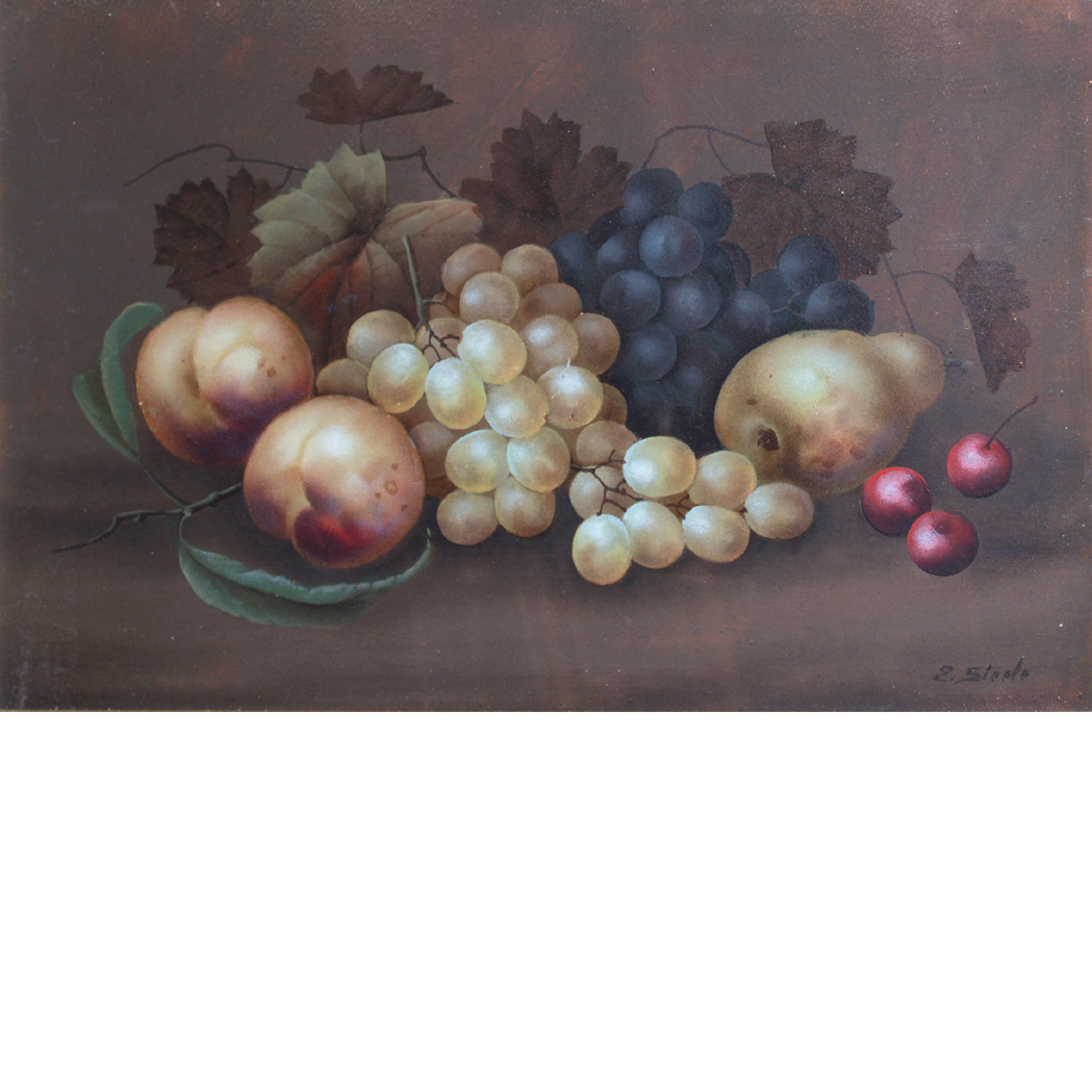 Appraisal: Edwin Steele British - Still Life with Fruit and Still