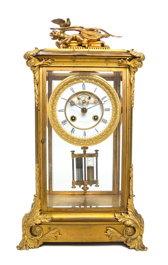 Appraisal: Sale Lot A German Gilt Bronze Regulator Clock conrad felsing