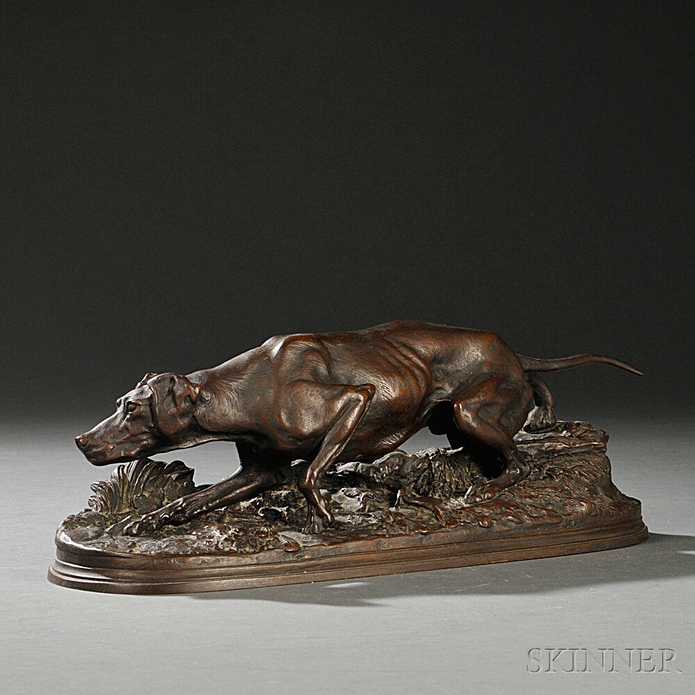 Appraisal: After Pierre Jules Mene French - Bronze Figure of a