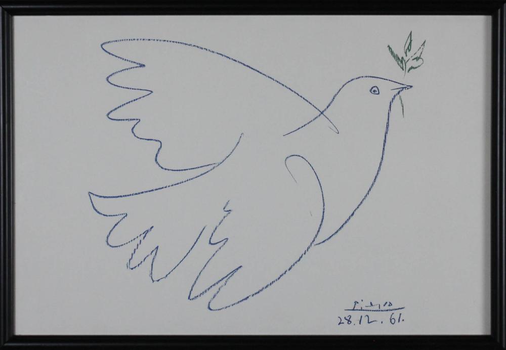 Appraisal: AFTER PABLO PICASSO Spain - lithograph Dove of Peace Plate