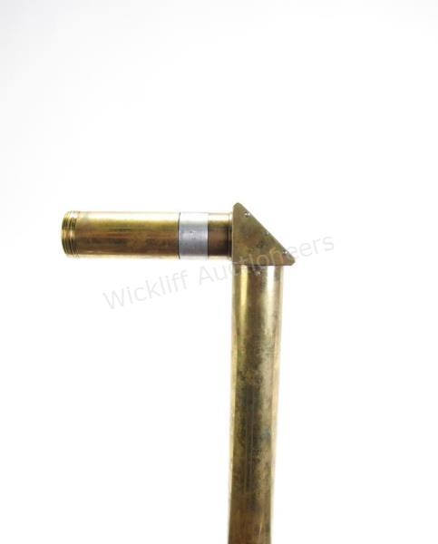 Appraisal: French Brass Periscope Cane this all brass cane has a