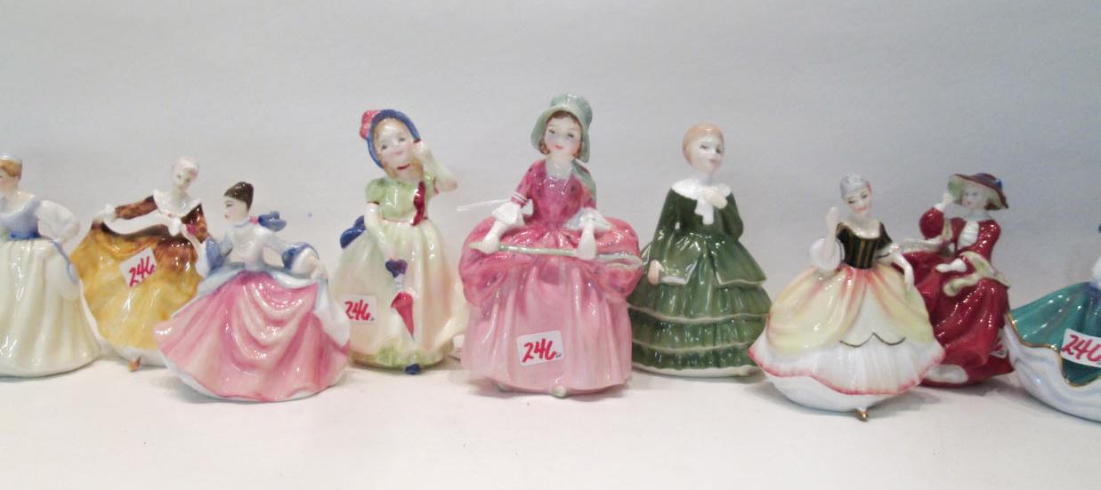 Appraisal: TWENTY ROYAL DOULTON PORCELAIN FIGURINES comprised of Tootless Bo Peep