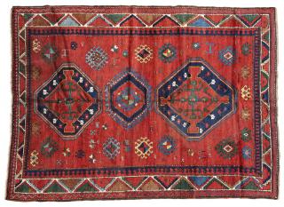 Appraisal: A Kazakh Caucasian rug First quarter th century wool on