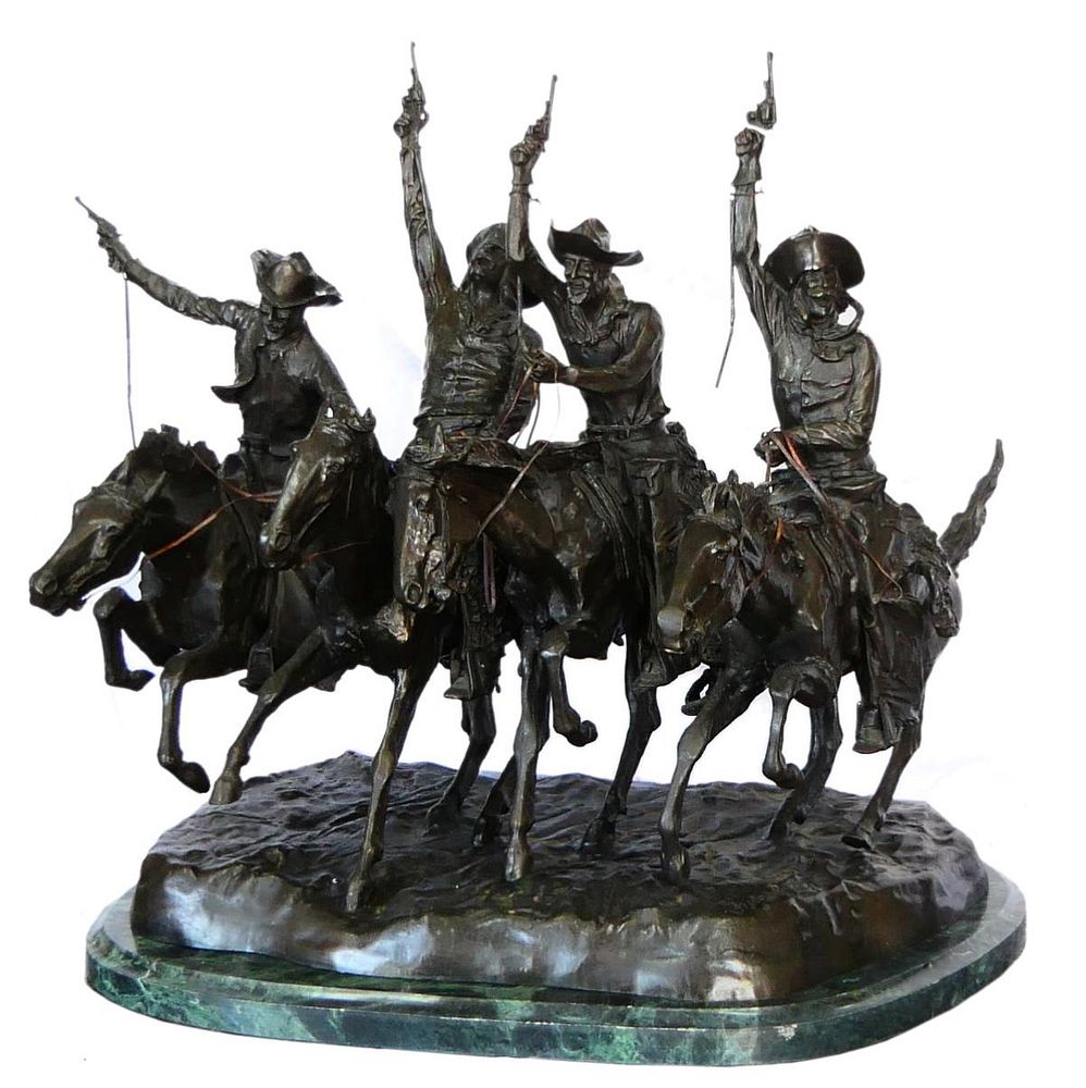 Appraisal: FREDERIC REMINGTON USA - LARGE BRONZE After Frederic Sackrider Remington