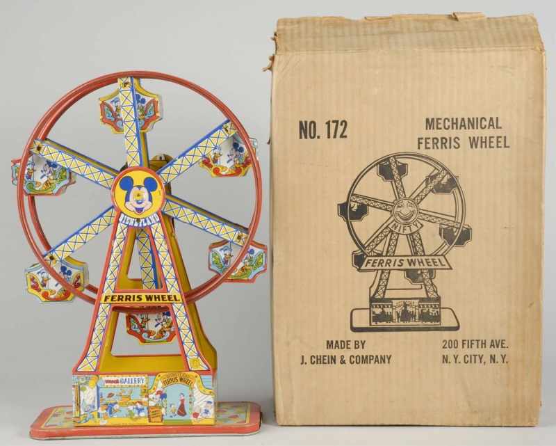 Appraisal: Tin Litho Chein Disney Ferris Wheel Wind-Up Toy Description American