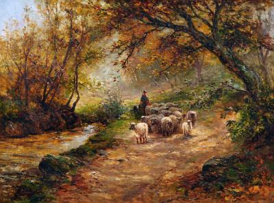 Appraisal: ERNEST CHARLES WALBOURN act - Shepherd and Flock by a