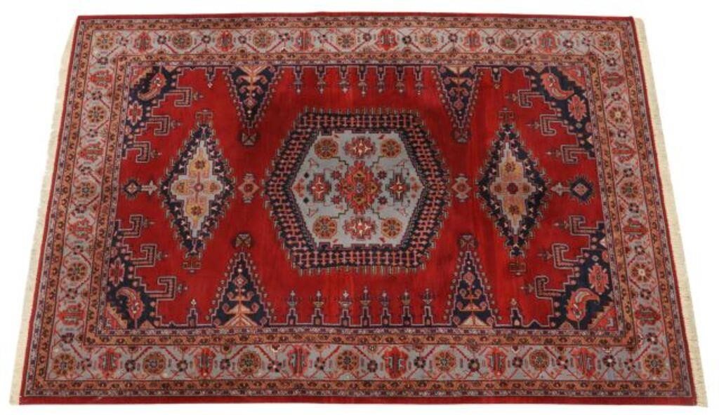 Appraisal: Machine-made estate rug India approx ' l ' w Provenance