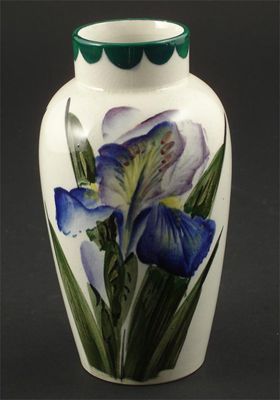 Appraisal: Iris' a Wemyss pottery vase painted in shades of purple