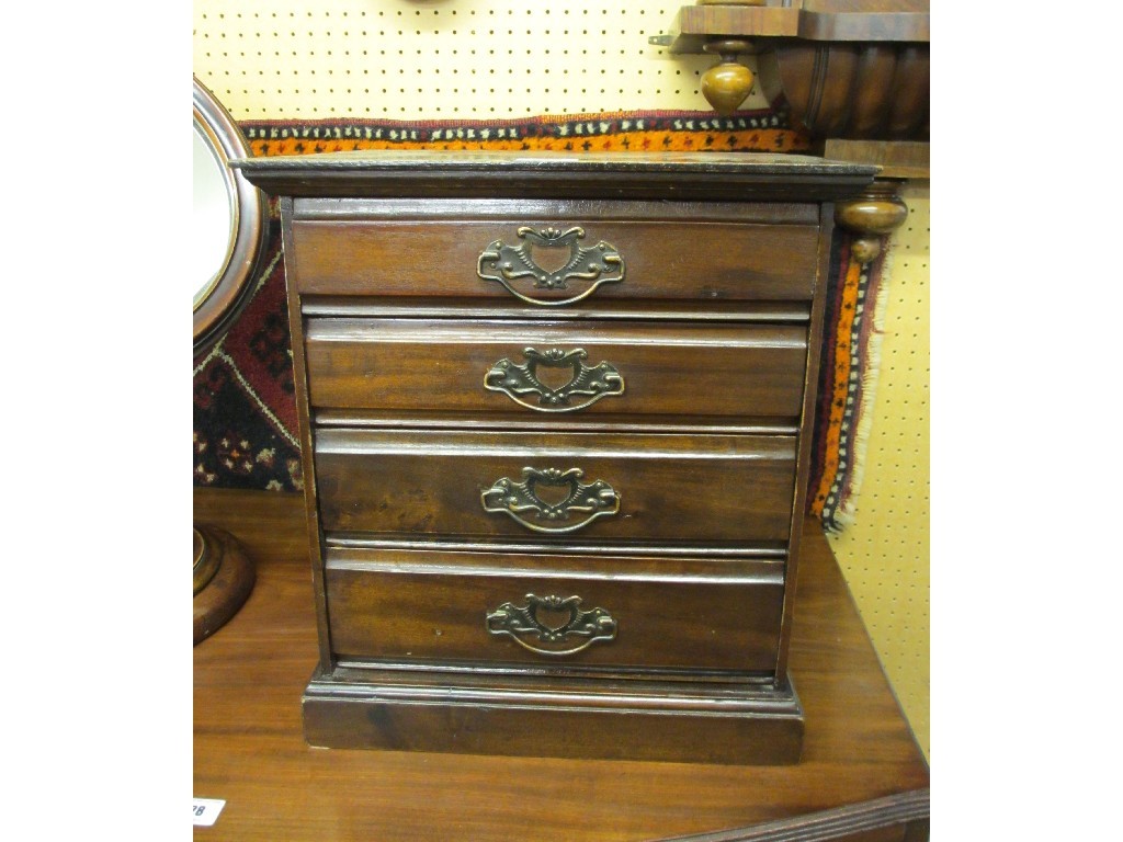 Appraisal: Edwardian mahogany apprentice music cabinet