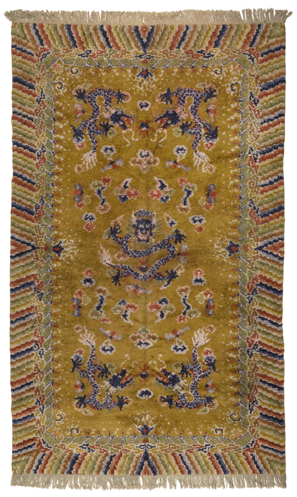 Appraisal: CHINESE DESIGN RUG ' X ' SECOND HALF OF THE