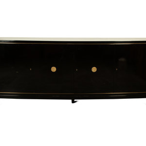 Appraisal: An Art Deco De Coene Freres Ebonized Cabinet TH CENTURY