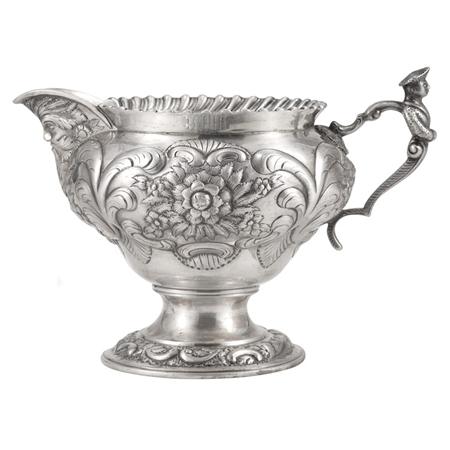 Appraisal: American Silver Repousse Cream Jug Estimate -