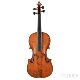 Appraisal: German Violin labeled Johann Georg Meisel Violinmacher in Klingenthal length