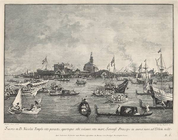 Appraisal: After Antonio Canal called Canaletto - Plates from Prospectuum dium