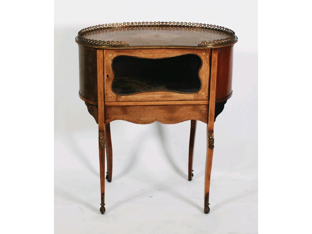 Appraisal: EARLY TWENTIETH CENTURY LOUIS XVI STYLE MARQUETRY AND LINE INLAID