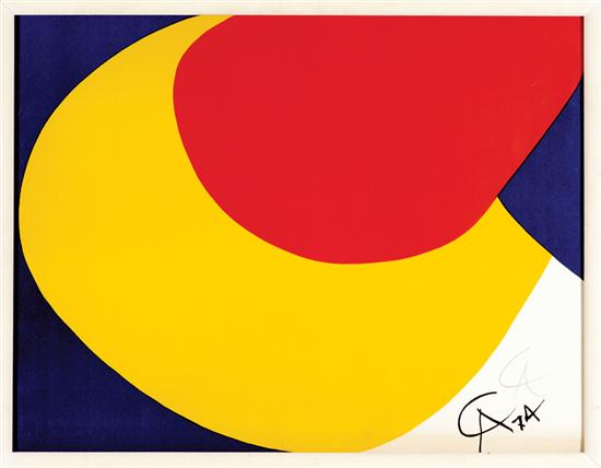 Appraisal: Alexander Calder Connecticut New York - TWO WORKS RED YELLOW