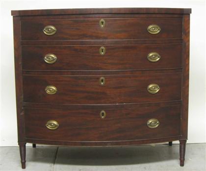 Appraisal: Classical style mahogany four drawer chest th century H in