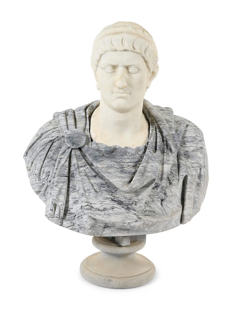 Appraisal: A Marble Bust of Emperor Otho After the Antique A