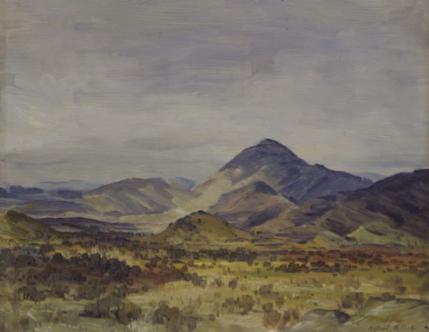 Appraisal: Alfred Cook - Canberra Landscape oil on board signed 'Alfred